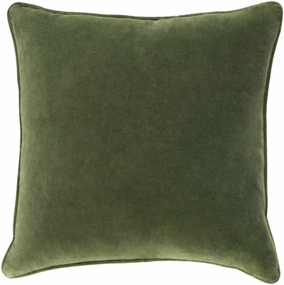 Saukville Green Square Throw Pillow