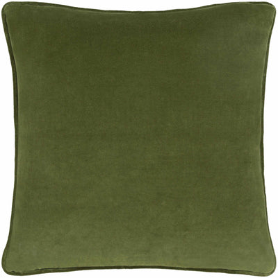 Saukville Green Square Throw Pillow