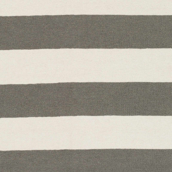 Faithful White/Gray Striped Wool Rug - Clearance