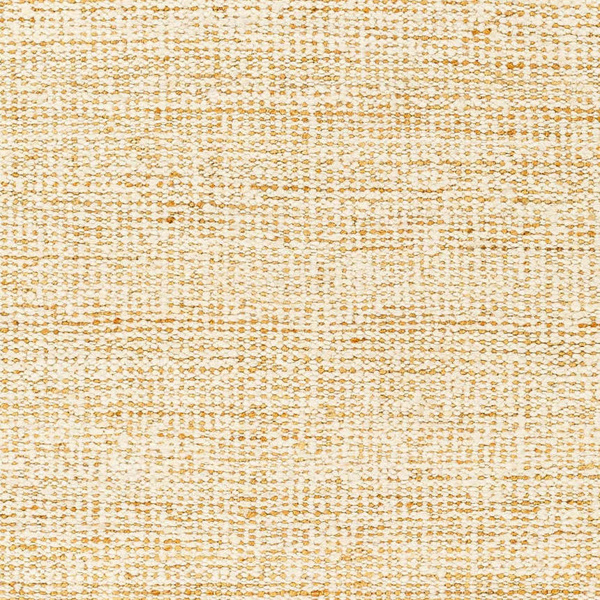 Close-up of the Gopi Jute&Wool Area Rug in Cream, showing the texture and woven pattern of jute and wool fibers. Swatch