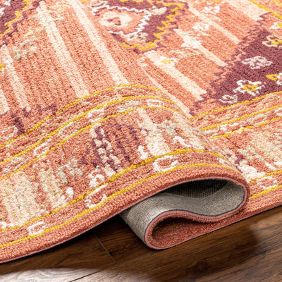 Alena Peach Wool Blend Area Rug