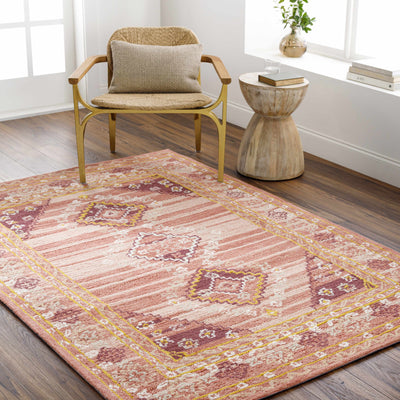 Alena Peach Wool Blend Area Rug