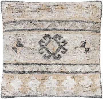 Kavros Dusty Blue Geometric Southwest Recycled PET Yarn Accent Pillow