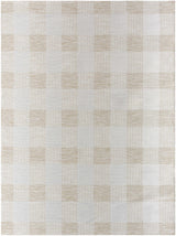 Meris Beige Plaid Area Rug