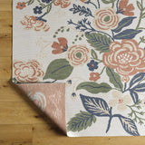 Ponto Cream & Green Floral Area Rug - Clearance