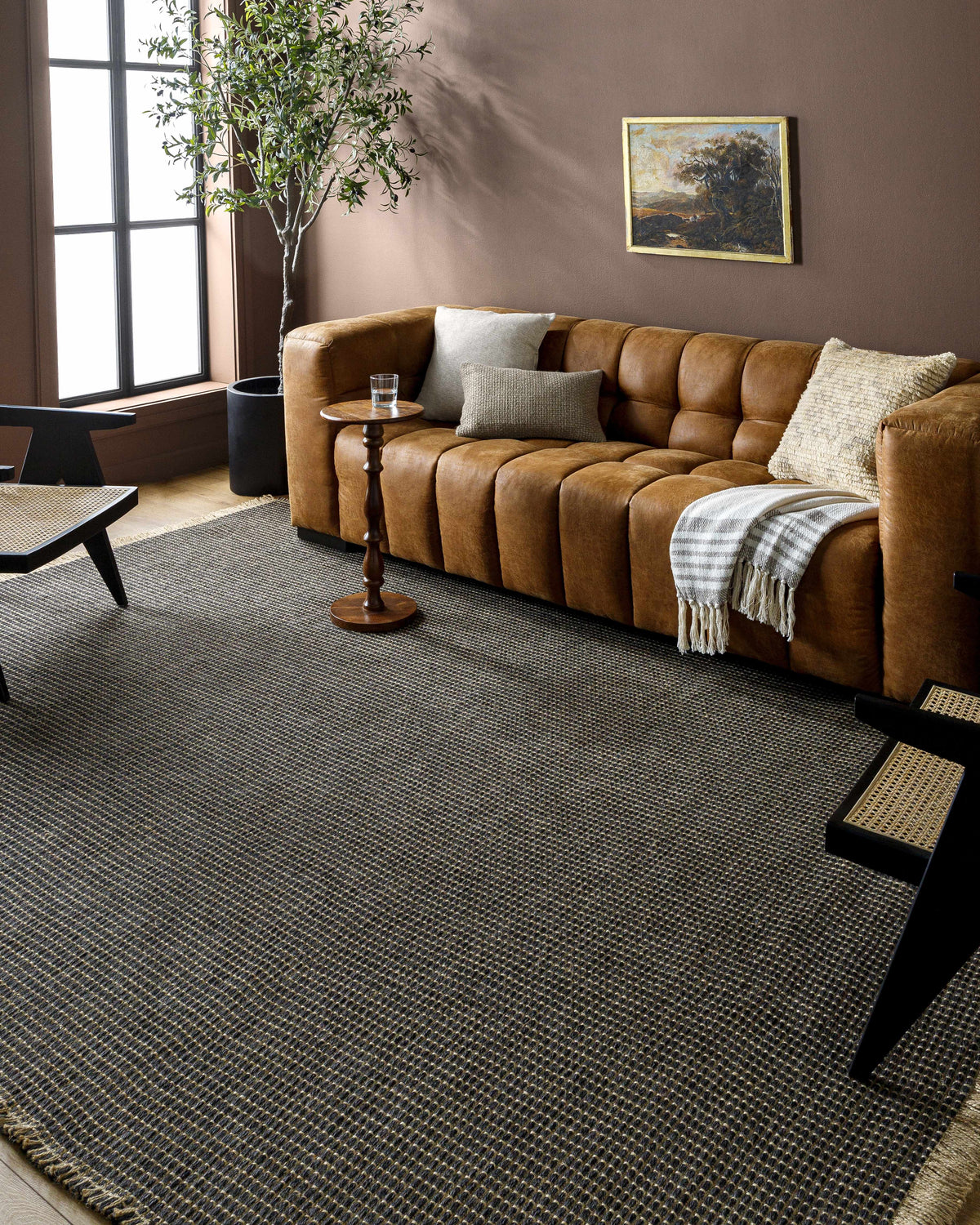 Kimi Jute Black Area Rug - Becki Owens x Livabliss - Clearance