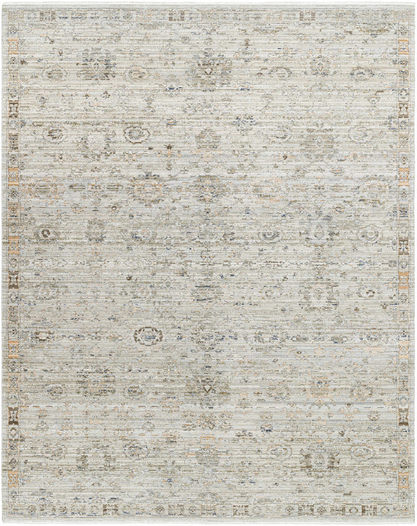 Margaret Damask Gray Washable Rug - Becki Owens x Livabliss