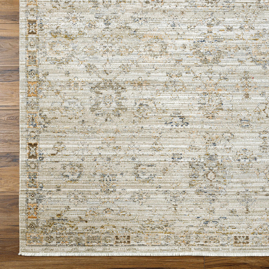 Margaret Damask Gray Washable Rug - Becki Owens x Livabliss
