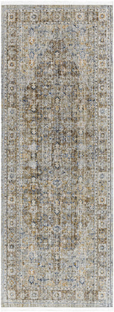Margaret Damask Brown Washable Area Rug - Becki Owens x Livabliss