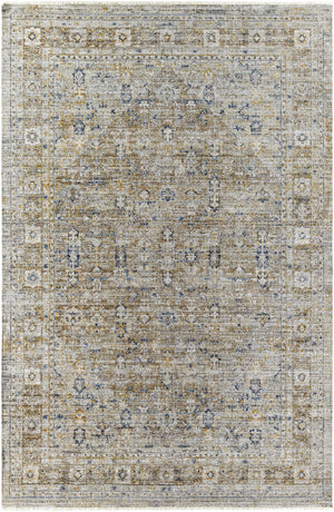 Margaret Damask Brown Washable Area Rug - Livabliss x Becki Owens