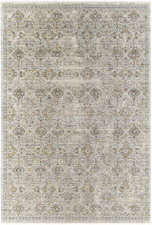 Margaret Damask Cream Washable Area Rug - Becki Owens x Livabliss