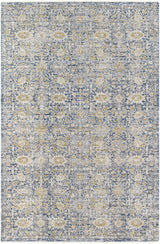 Margaret Damask Blue Washable Area Rug - Livabliss x Becki Owens