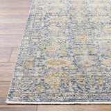 Margaret Damask Blue Washable Area Rug - Livabliss x Becki Owens