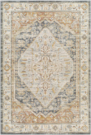 Detailed Jonco Area Rug - Clearance in lambswool and light brown with a traditional, distressed pattern. Design-Rectangle-6796