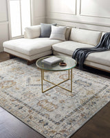 Kamau Cream & Blue Area Rug - Clearance