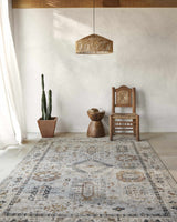 Kamau Cream & Blue Area Rug - Clearance