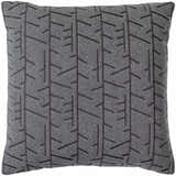 Manus Charcoal Throw Pillow