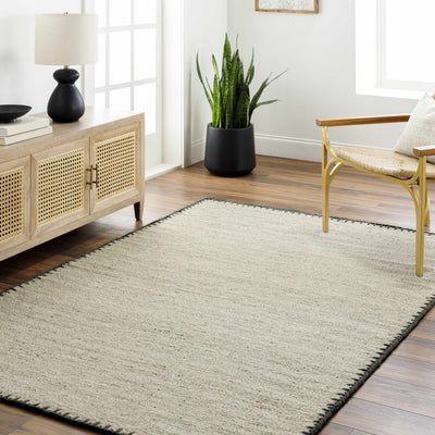 Ayumu Beige Hand Woven Wool Area Rug