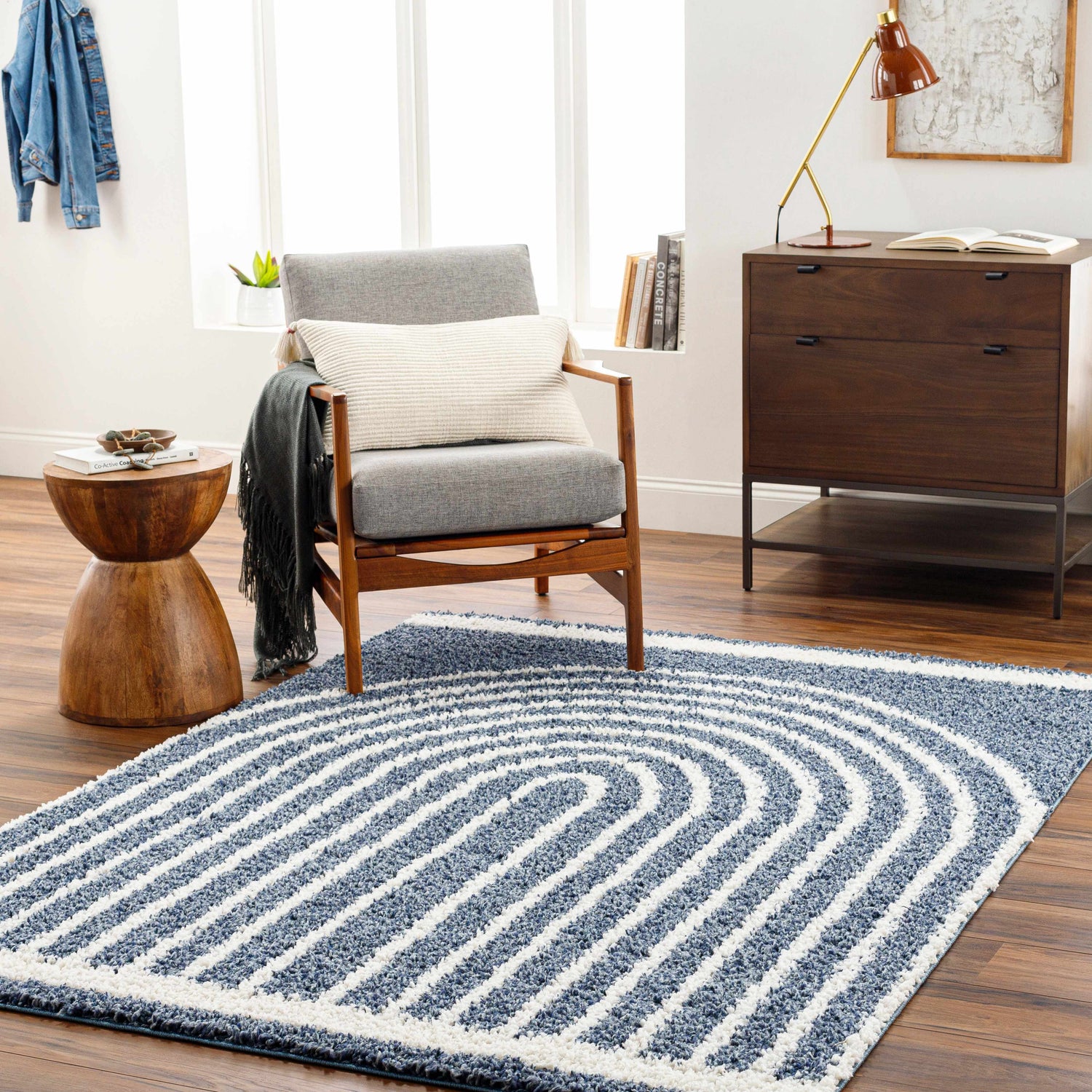 Jola Blue Area Rug - Clearance