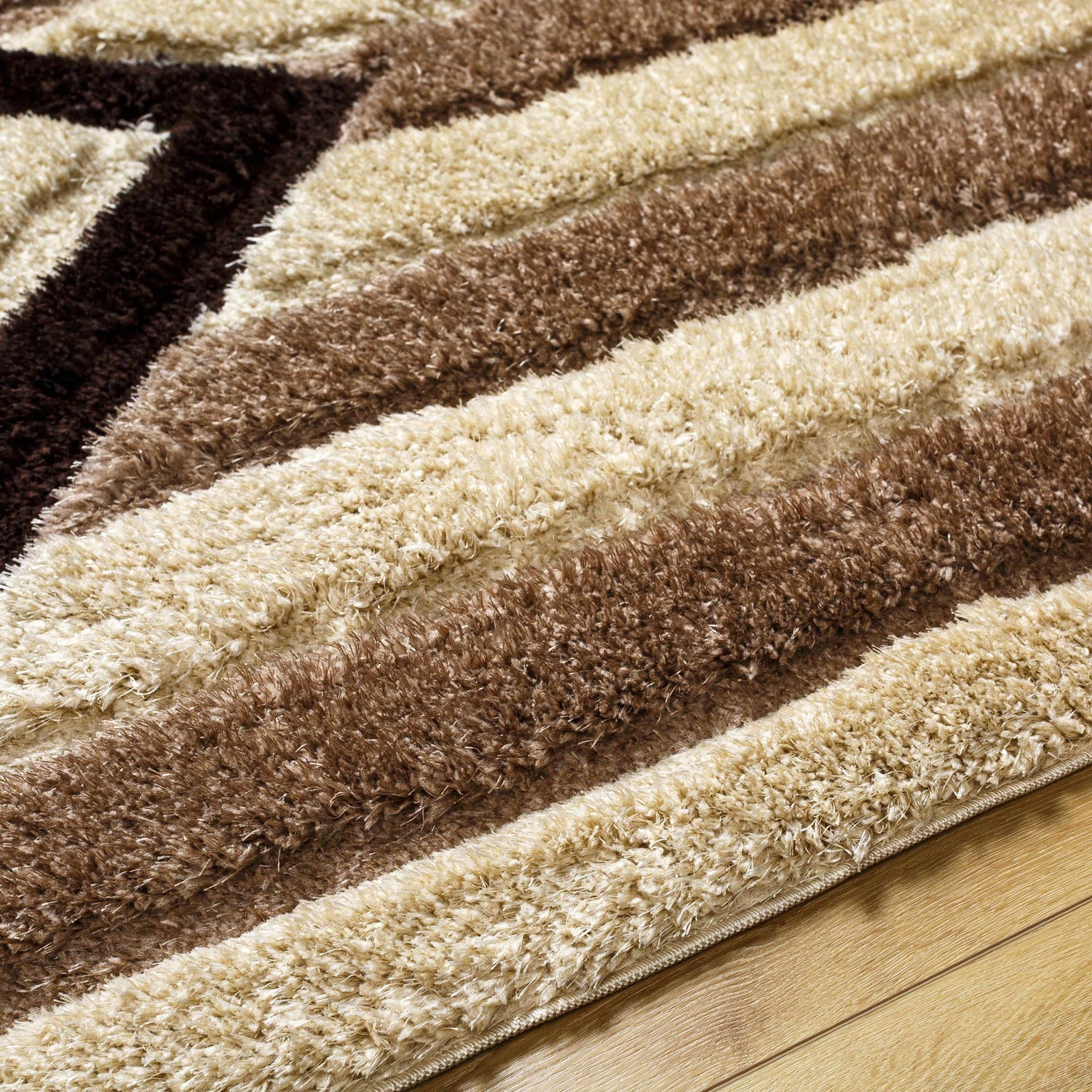 Abeje Chocolate Brown Area Rug - Clearance