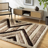 Abeje Chocolate Brown Area Rug - Clearance
