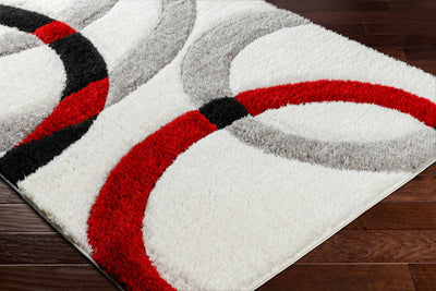 Taja Red & Black Area Rug