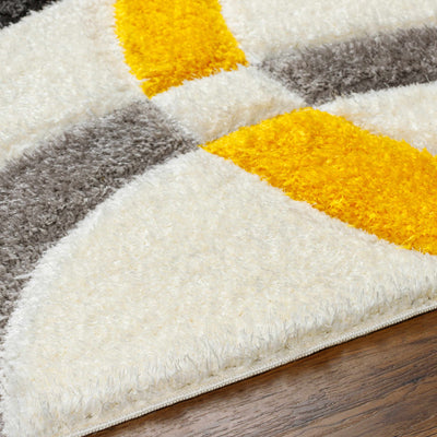 Taja Yellow & Gray Area Rug