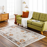 Arwel Cream & Rust  Area Rug - Clearance
