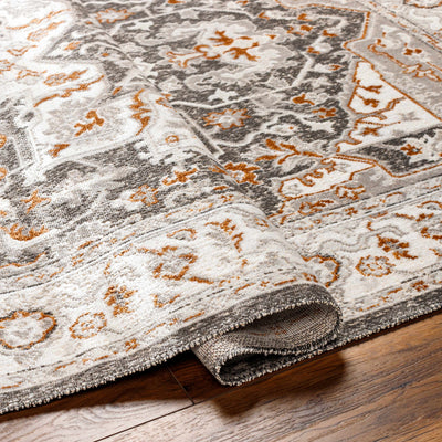 Roho Beige & Rust Washable Area Rug - Clearance