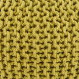 Osborne Olive Knitted Cotton Pouf