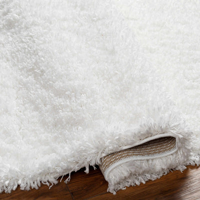 Bluma Solid White Plush Rug