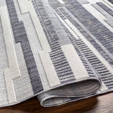 Ally Textured Saxony Rug with Fringes - Clearance