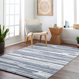 Ally Textured Saxony Rug with Fringes - Clearance