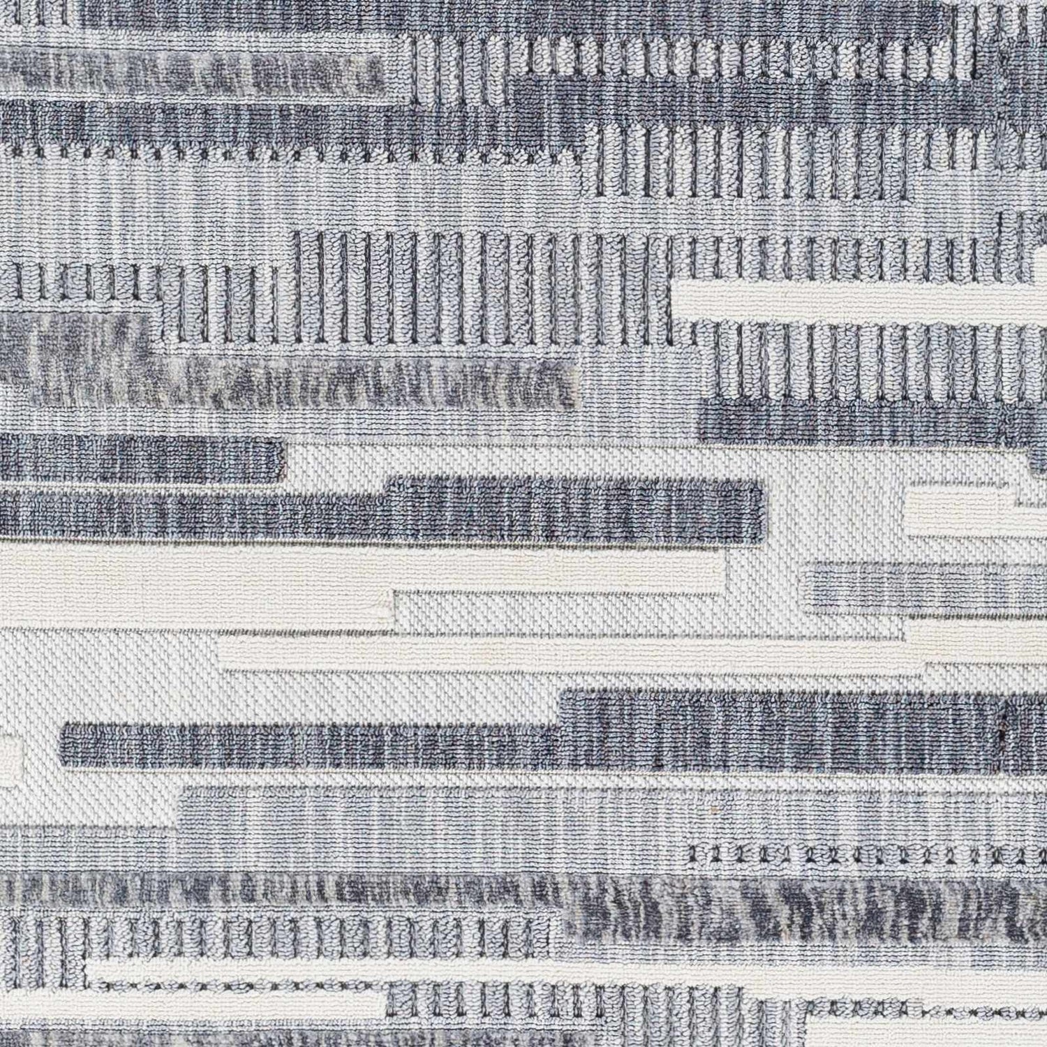 Ally Textured Saxony Rug with Fringes - Clearance