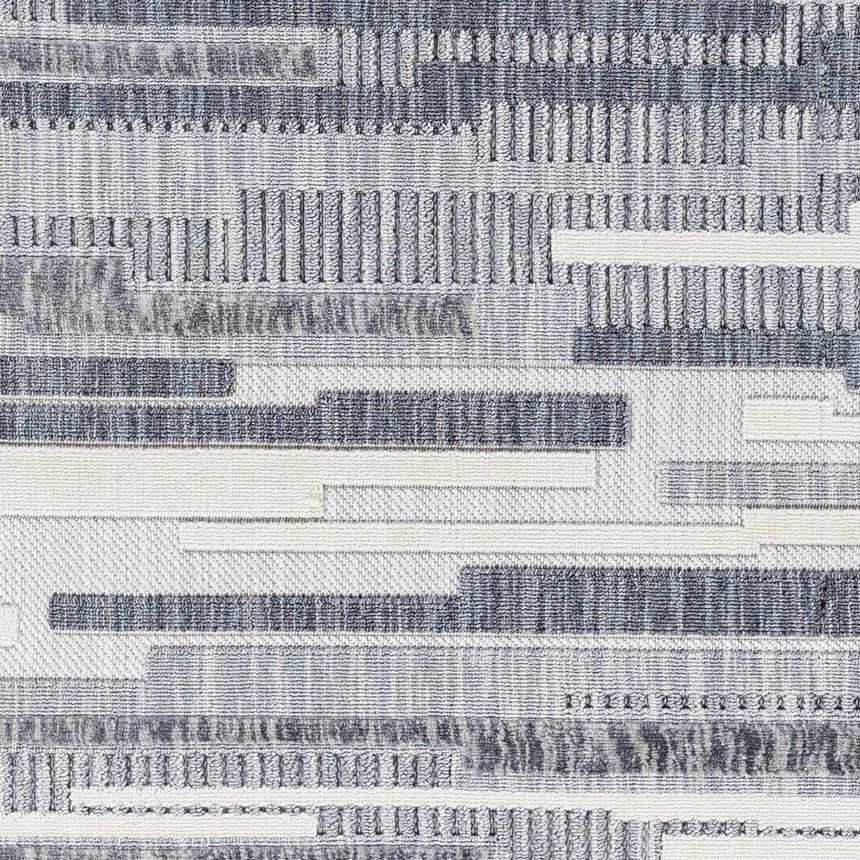 Ally Textured Saxony Rug with Fringes - Clearance