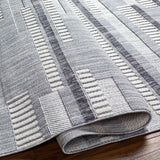 Amser Textured Saxony Rug with Fringes - Clearance