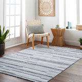 Amser Textured Saxony Rug with Fringes - Clearance