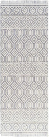 Ankan Textured Saxony Rug with Fringes - Clearance