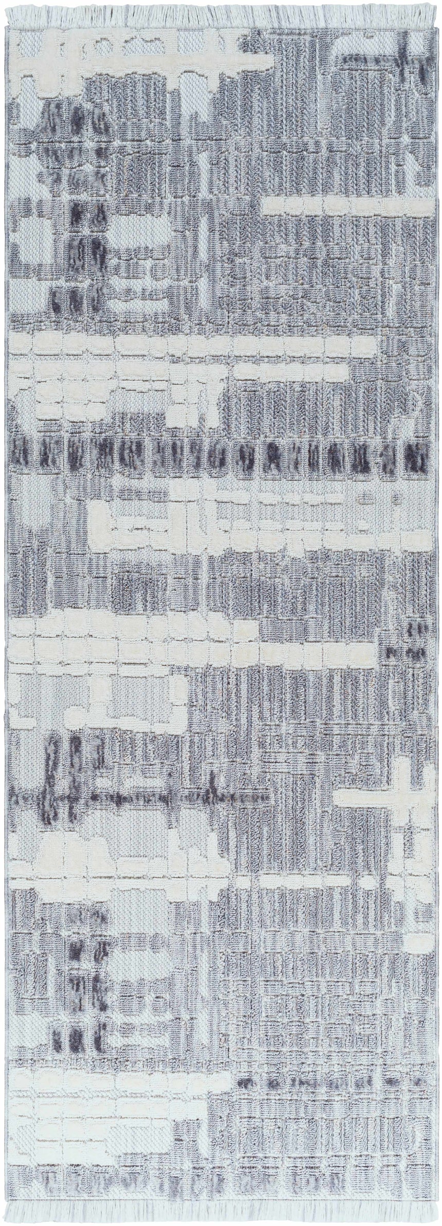 Bodhi Textured Saxony Rug with Fringes - Clearance