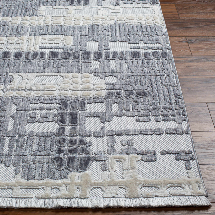 Bodhi Textured Saxony Rug with Fringes - Clearance