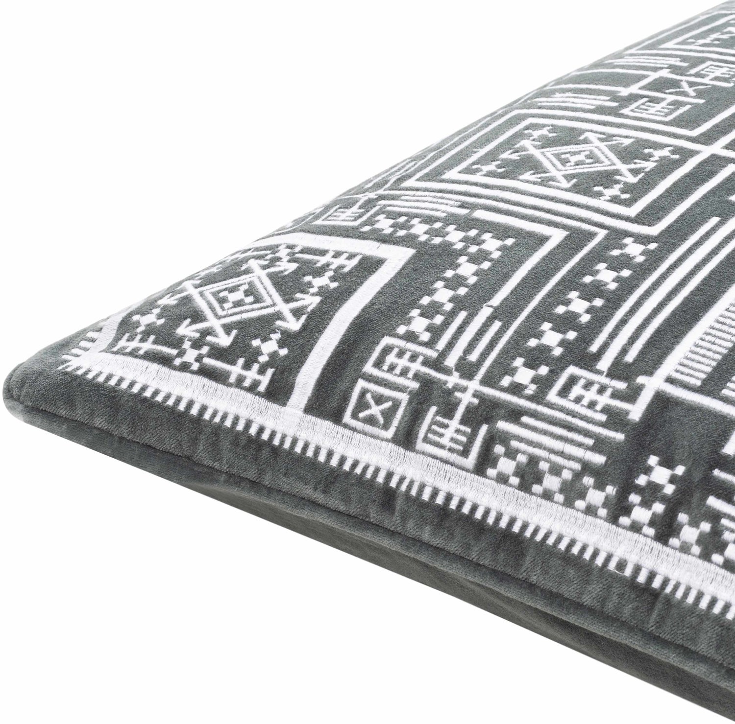 Kishi Charcoal Throw Pillow