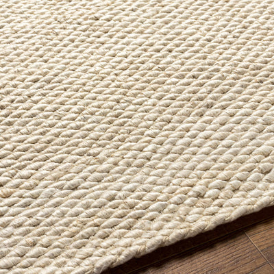 Dulal Hand Woven Bleached Jute Rag Rug