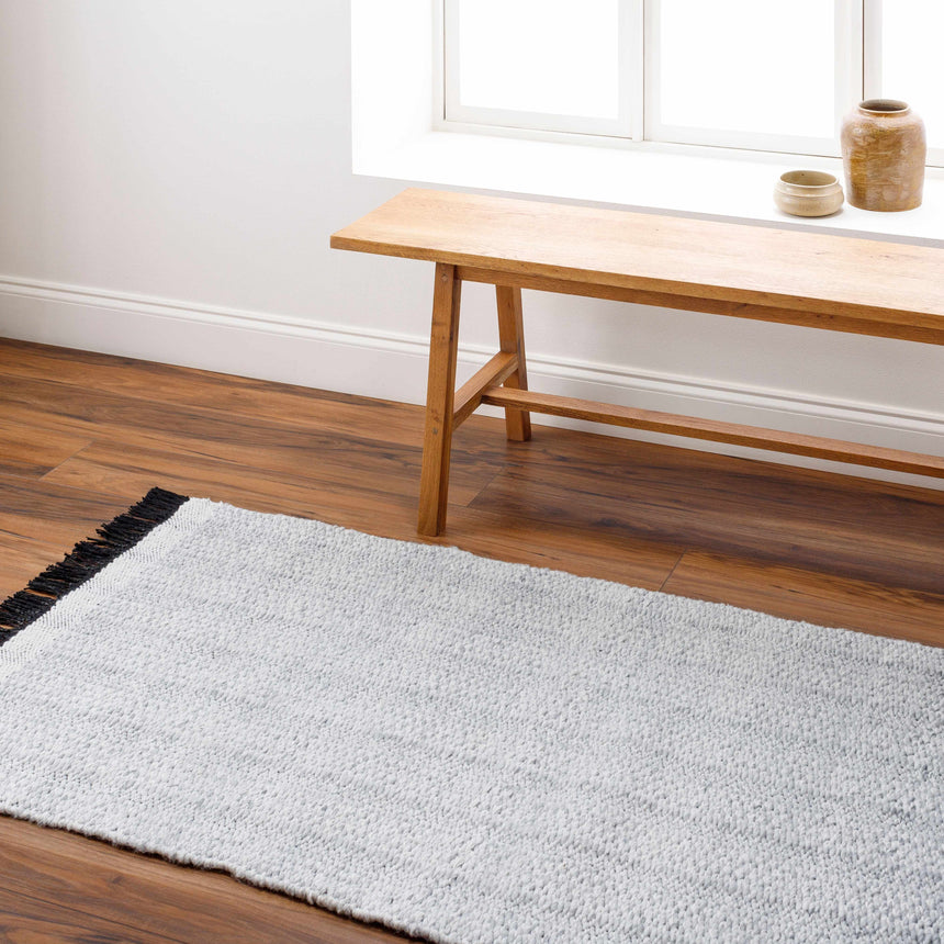 Light Gray Anane Area Rug - Clearance
