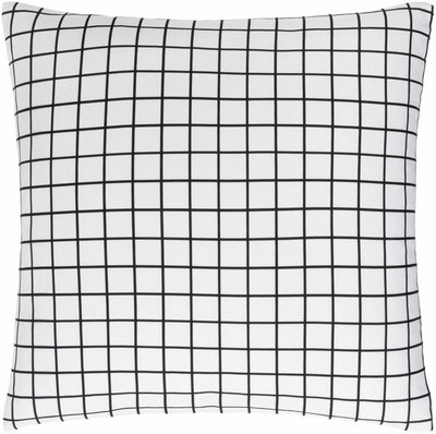 Lonna Monochrome Grid Throw Pillow
