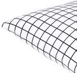 Lonna Monochrome Grid Throw Pillow