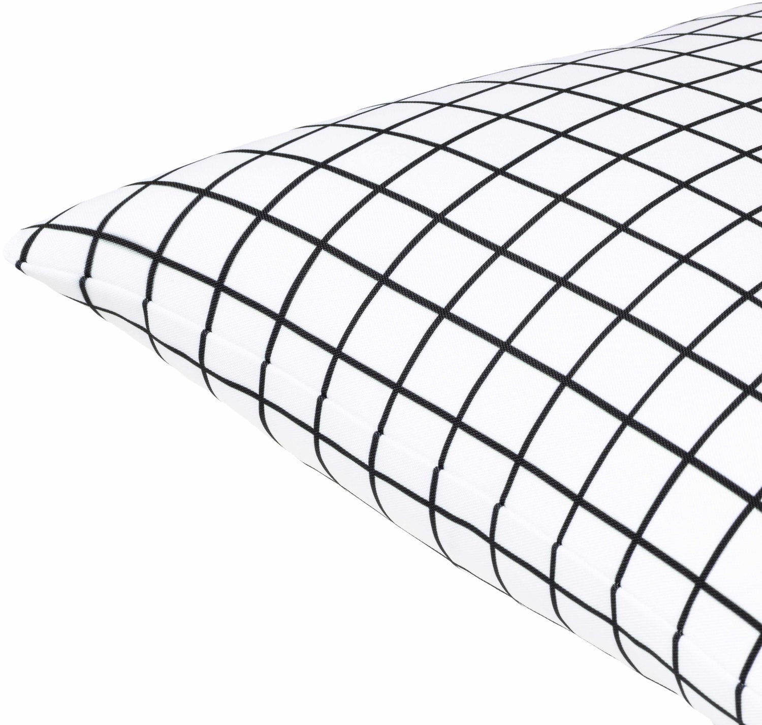 Lonna Monochrome Grid Throw Pillow