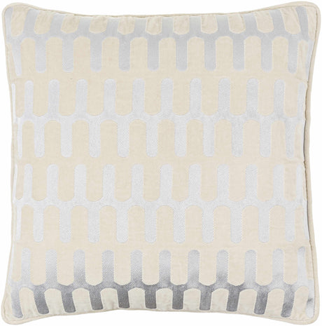 Kenji Medium Gray Throw Pillow