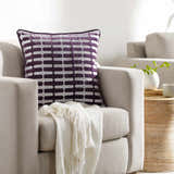 Lynna Dark Purple Throw Pillow - Clearance