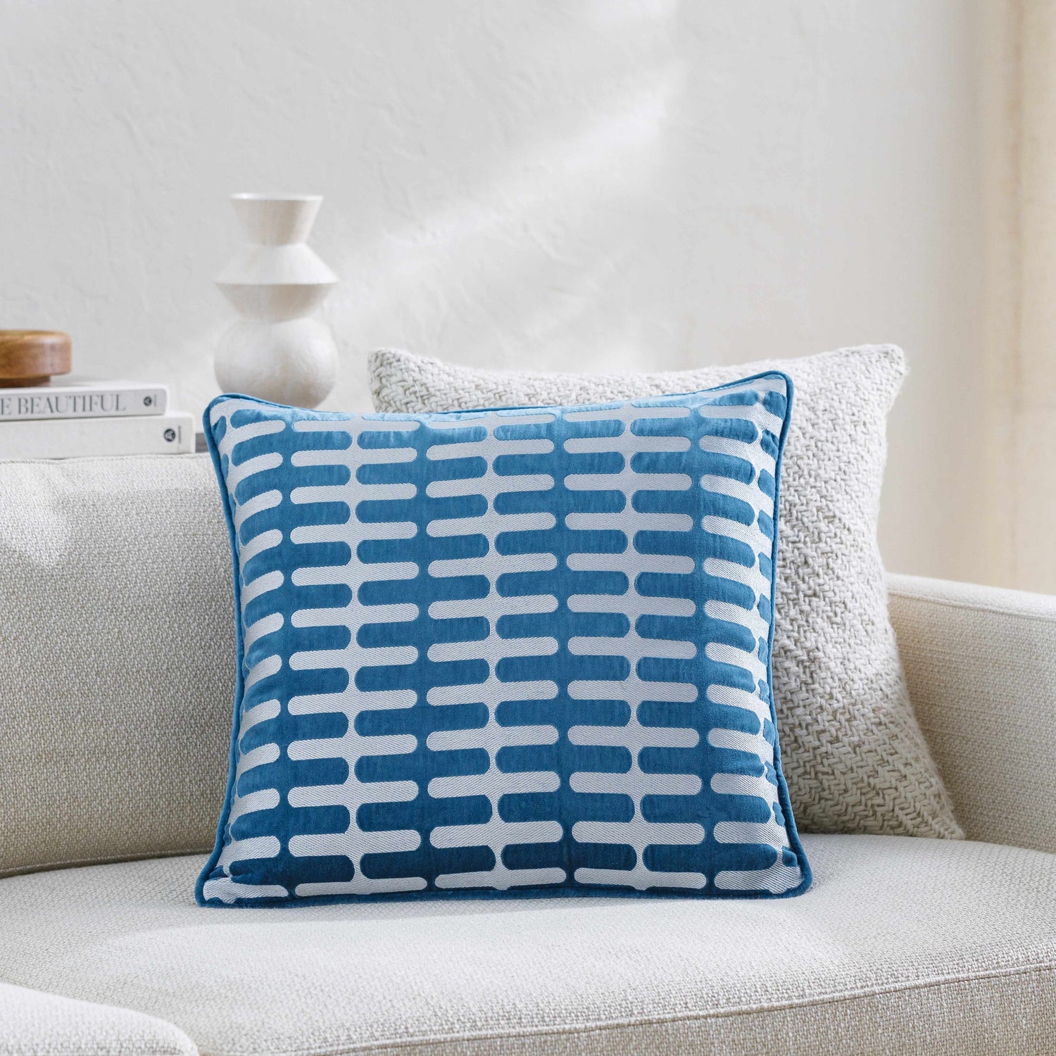 Lynna Teal Throw Pillow