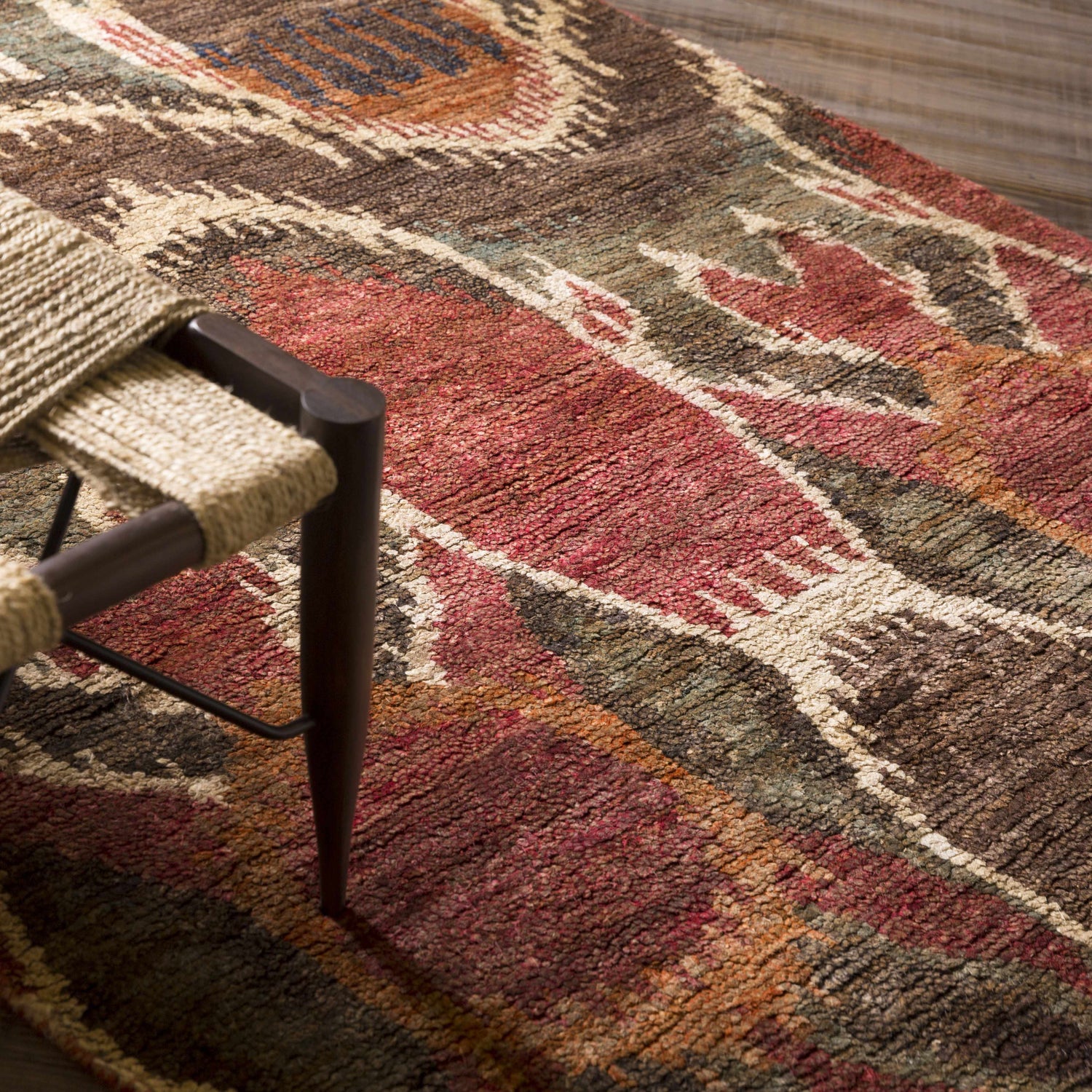Scotia Brown Ikat Jute Rug - Clearance
